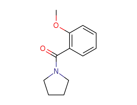 Molecular Structure of 120173-04-8 (1-(2-Methoxybenzoyl)pyrrolidine, 97%)