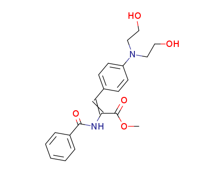 2-Propenoic acid,2-(benzoylamino)-3-[4-[bis(2-hydroxyethyl)amino]phenyl]-, methyl ester