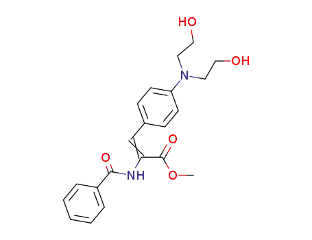 Methyl 2-benzamido-3-[4-(bis(2-hydroxyethyl)amino)phenyl]prop-2-enoate