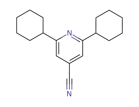 Molecular Structure of 83001-42-7 (2,6-dicyclohexylisonicotinonitrile)