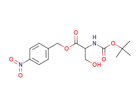 Molecular Structure of 123311-11-5 (Serine, N-[(1,1-dimethylethoxy)carbonyl]-, (4-nitrophenyl)methyl ester)