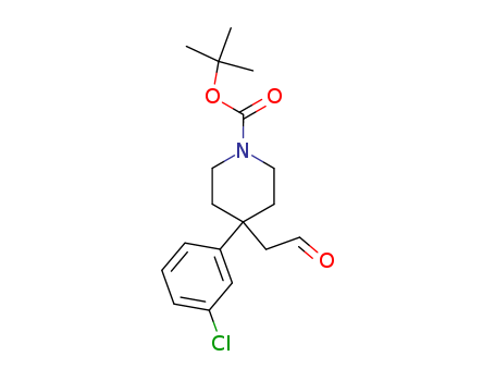 tert-butyl 4-(3-chlorophenyl)-4-(2-oxoethyl)piperidine-1-carboxylate