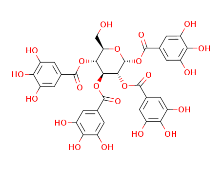 1,2,3,4-tetrakis-O-(3,4,5-trihydroxybenzoyl)-alpha-D-glucopyranose
