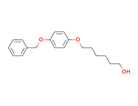 Molecular Structure of 79588-38-8 (1-Hexanol, 6-[4-(phenylmethoxy)phenoxy]-)