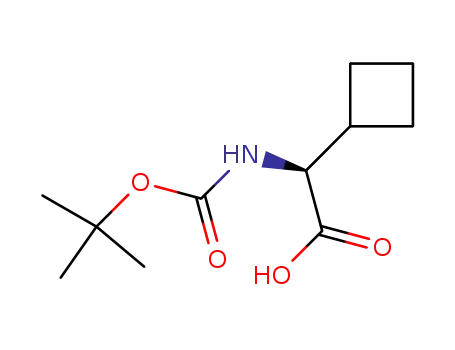 Molecular Structure of 155905-77-4 (Boc-L-Cyclobutylglycine)