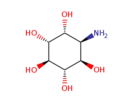 Molecular Structure of 26151-22-4 (6-aminocyclohexane-1,2,3,4,5-pentol)