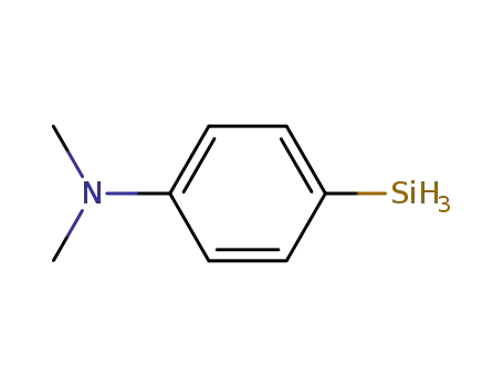 Molecular Structure of 35490-64-3 (Benzenamine, N,N-dimethyl-4-silyl-)