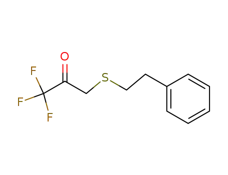Molecular Structure of 382616-71-9 (2-Propanone, 1,1,1-trifluoro-3-[(2-phenylethyl)thio]-)