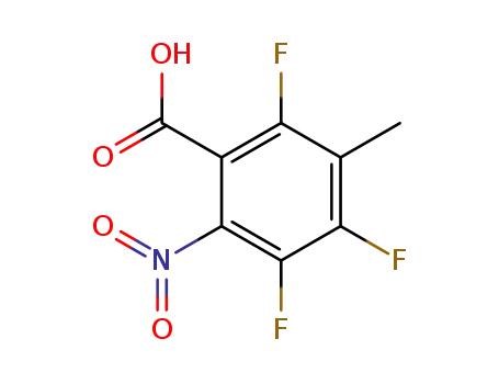 Molecular Structure of 167887-95-8 (2,4,5-TRIFLUORO-3-METHYL-6-NITROBENZOIC ACID)