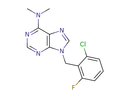 9-(2-chloro-6-fluorobenzyl)-6-dimethylaminopurine