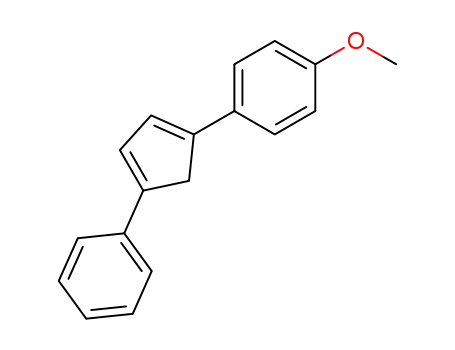 Molecular Structure of 80109-11-1 (Benzene, 1-methoxy-4-(4-phenyl-1,3-cyclopentadien-1-yl)-)