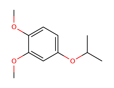 Molecular Structure of 77106-50-4 (Benzene, 1,2-dimethoxy-4-(1-methylethoxy)-)