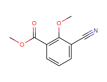 Molecular Structure of 406938-72-5 (BENZOIC ACID, 3-CYANO-2-METHOXY-, METHYL ESTER)