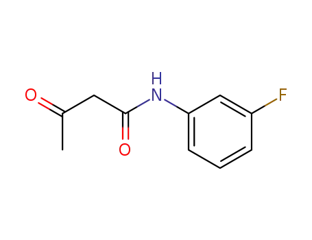 Molecular Structure of 52173-35-0 (N-(3-FLUORO-PHENYL)-3-OXO-BUTYRAMIDE)