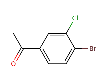 Molecular Structure of 3114-31-6 (1-(4-Bromo-3-chlorophenyl)ethanone)