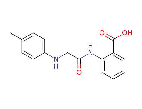 Molecular Structure of 131058-39-4 (Benzoic acid, 2-[[[(4-methylphenyl)amino]acetyl]amino]-)
