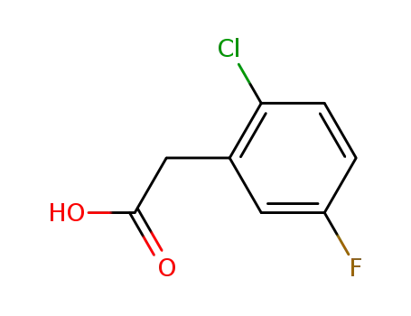Molecular Structure of 177985-33-0 (2-CHLORO-5-FLUOROPHENYLACETIC ACID)