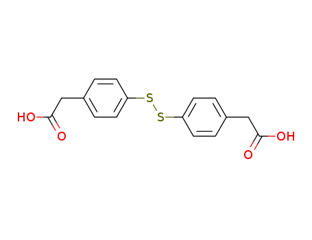 Molecular Structure of 5325-76-8 (4,4'-DITHIOBISPHENYLACETIC ACID)
