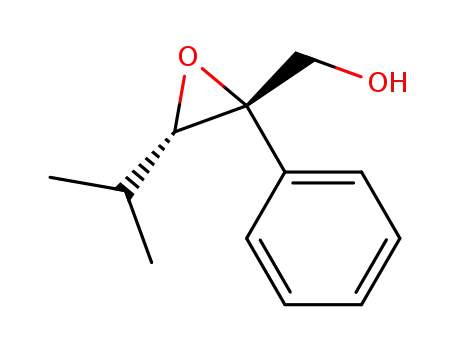 Molecular Structure of 350795-03-8 ((2S,3S)-3-isopropyl-2-phenyl-2,3-epoxypropan-1-ol)