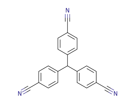 Molecular Structure of 113402-31-6 (4,4',4''-Methylidenetrisbenzonitrile)