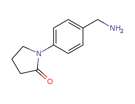 Molecular Structure of 36151-42-5 (1-[4-(AMINOMETHYL)PHENYL]PYRROLIDIN-2-ONE)