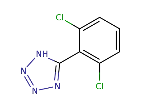 Molecular Structure of 50907-31-8 (5-(2,6-DICHLOROPHENYL)-1H-TETRAZOLE)