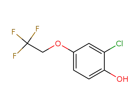 Molecular Structure of 444341-80-4 (2-CHLORO-4-(2,2,2-TRIFLUOROETHOXY)PHENOL)