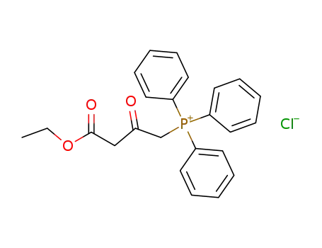 Molecular Structure of 106302-03-8 ((3-ETHOXYCARBONYL-2-OXOPROPYL)TRIPHENYLPHOSPHONIUM CHLORIDE)