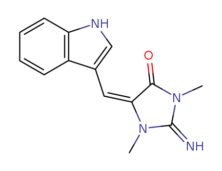 2-Imino-5-(1H-indol-3-ylmethylene)-1,3-dimethylimidazolidin-4-one