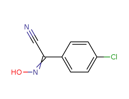 Molecular Structure of 4236-13-9 (Benzeneacetonitrile, 4-chloro-a-(hydroxyimino)-)