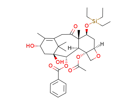 Molecular Structure of 149140-51-2 (10-Deacetoxy-7-(triethylsilyl)baccatin III)