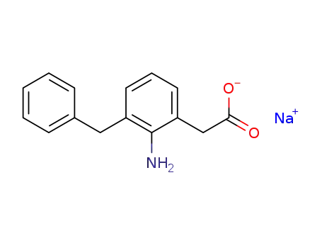 Molecular Structure of 126849-29-4 (2-amino-3-(phenylmethyl)benzeneacetic acid, sodium salt)