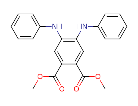 Molecular Structure of 130672-95-6 (1,2-Benzenedicarboxylic acid, 4,5-bis(phenylamino)-, dimethyl ester)