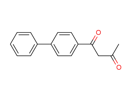 Molecular Structure of 7642-25-3 (1-(biphenyl-4-yl)butane-1,3-dione)