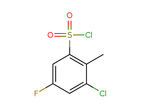 3-Chloro-5-fluoro-2-methylbenzene-sulfonyl chloride