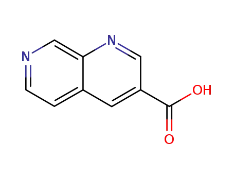 Molecular Structure of 250674-49-8 (1,7-Naphthyridine-3-carboxylic acid)