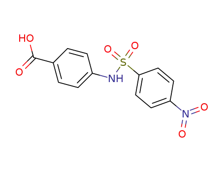 Molecular Structure of 63421-71-6 (4-{[(4-nitrophenyl)sulfonyl]amino}benzoic acid)