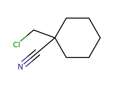 Molecular Structure of 112905-95-0 (1-(CHLOROMETHYL)CYCLOHEXANECARBONITRILE)