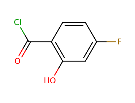 Benzoyl chloride, 4-fluoro-2-hydroxy- (9CI)
