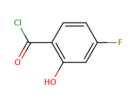 Molecular Structure of 57976-99-5 (Benzoyl chloride, 4-fluoro-2-hydroxy- (9CI))