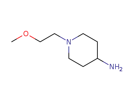 Molecular Structure of 502639-08-9 (4-Piperidinamine,1-(2-methoxyethyl)-(9CI))