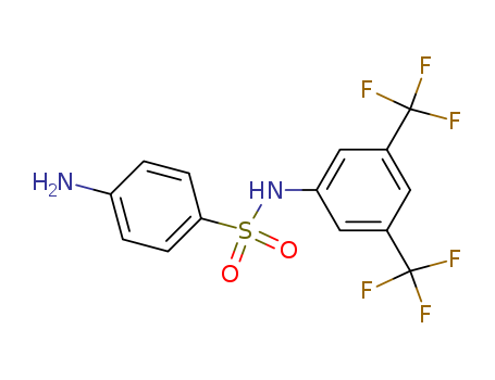 4-amino-N-[3,5-bis(trifluoromethyl)phenyl]benzenesulfonamide cas  404-02-4