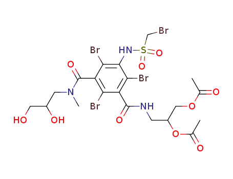 2,4,6-Tribromo-5-bromomethanesulfonylamino-N-(2,3-dihydroxypropyl)-N-methyl-N'-(2,3-diacetoxypropyl)-isophthalamide