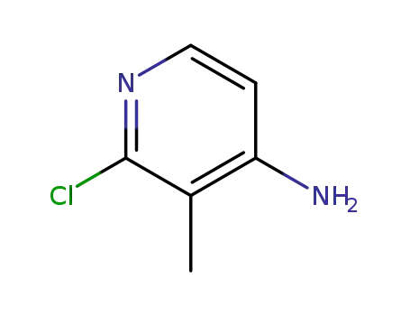 Molecular Structure of 79055-64-4 (2-Chloro-3-Methylpyridin-4-aMine)