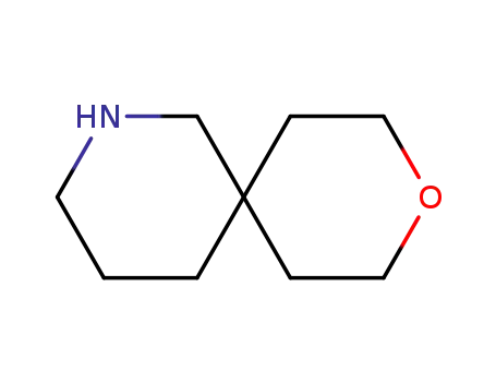 Molecular Structure of 57289-77-7 (9-oxa-2-azaspiro[5.5]undecane)