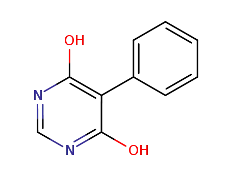Molecular Structure of 18337-64-9 (4(1H)-Pyrimidinone, 6-hydroxy-5-phenyl-)