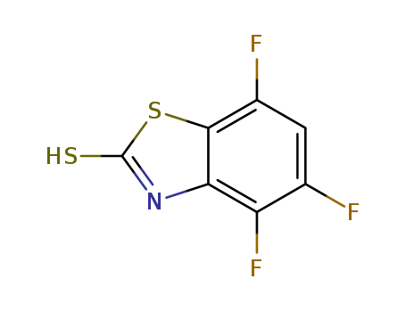 2(3H)-Benzothiazolethione,4,5,7-trifluoro-(9CI)