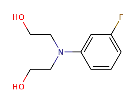 Molecular Structure of 323-60-4 (2,2'-[(3-FLUOROPHENYL)IMINO]DIETHANOL)