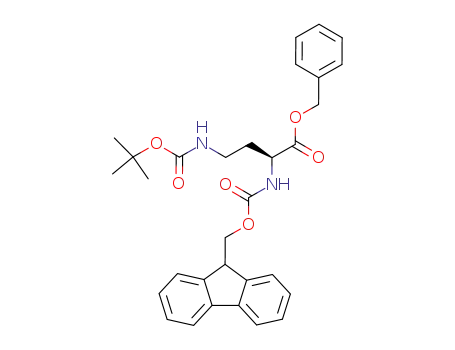 Molecular Structure of 668985-69-1 (Fmoc-L-Dab(Boc)-OBn)