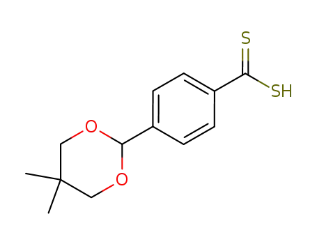 Molecular Structure of 777064-01-4 (Benzenecarbodithioic acid, 4-(5,5-dimethyl-1,3-dioxan-2-yl)-)